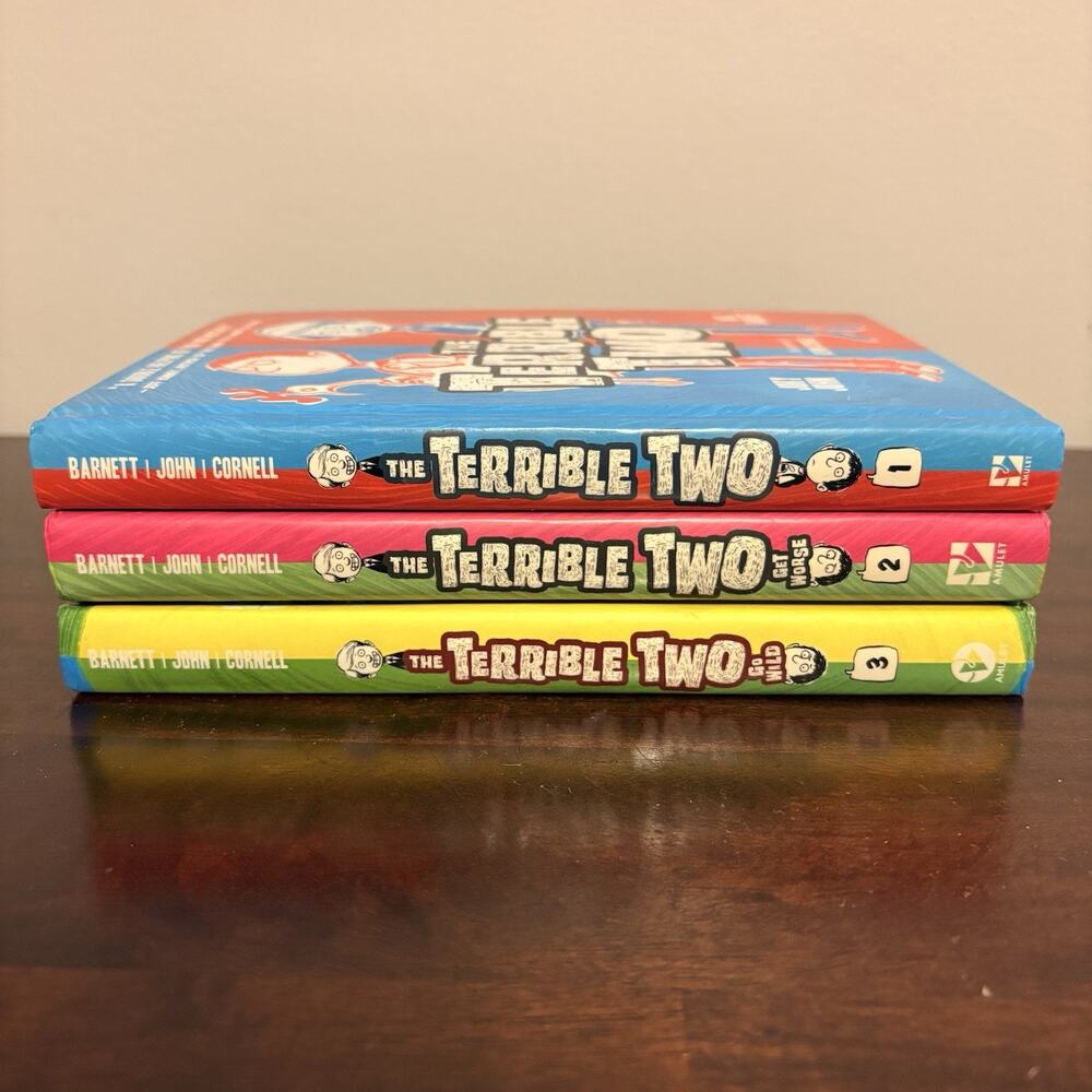 The Terrible Two Series By Jory John and Mac Barnett 3 Books in Hardback